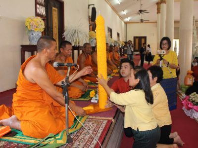 <i class=”far fa-edit”></i> กิจกรรมแห่เทียนจำนำพรรษาและถวายเทียนจำนำพรรษา 2562