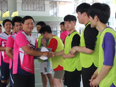 <i class=”far fa-edit”></i> การแข่งขันฟุตบอลกระชับมิตร 2562